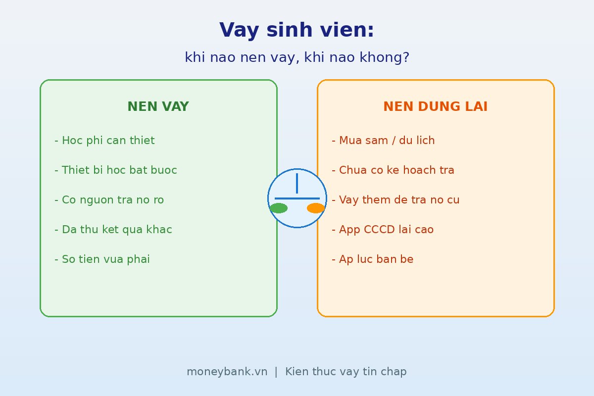 Vay sinh viên: khi nào nên vay, khi nào không?
