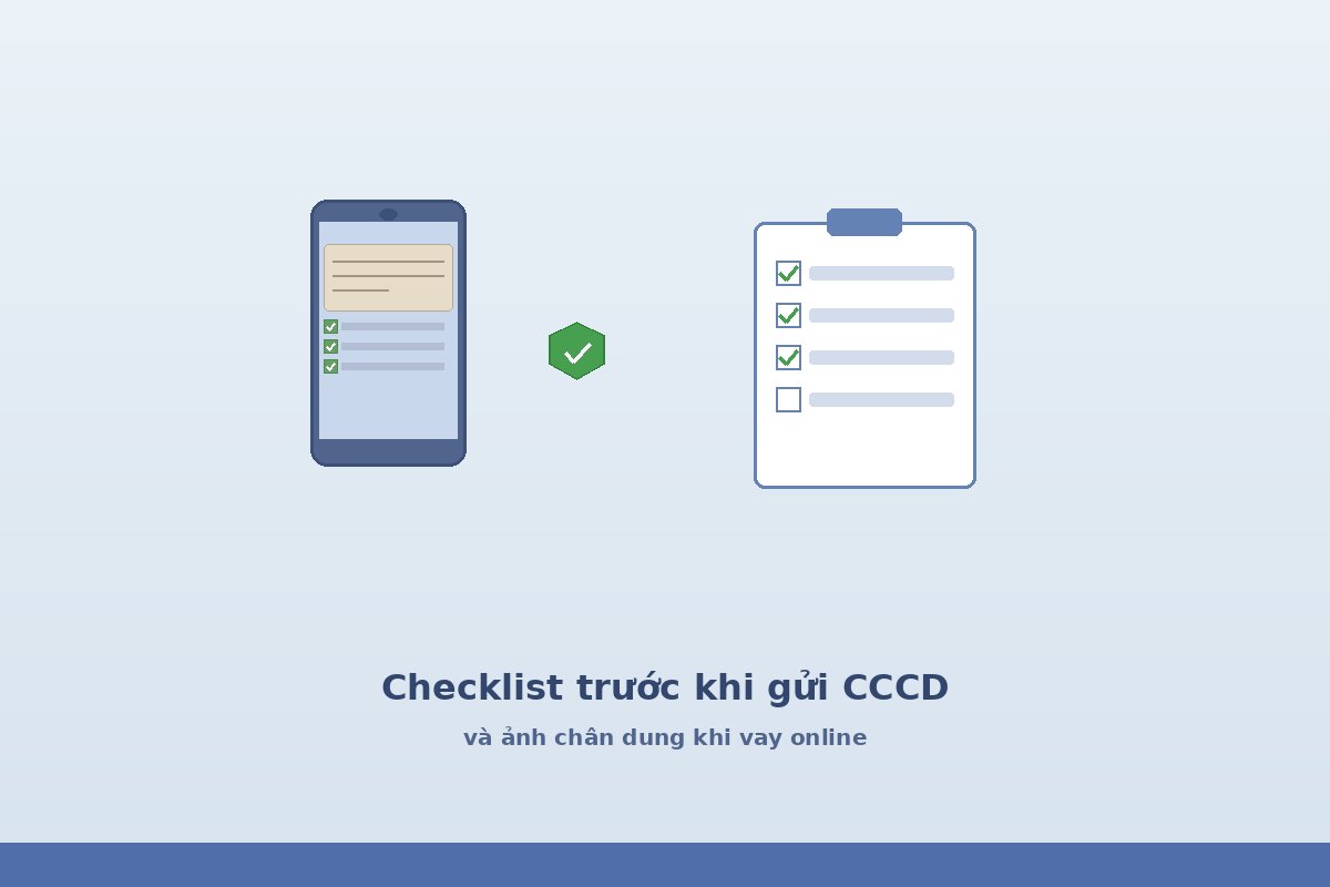 Trước khi gửi CCCD và ảnh chân dung, cần kiểm tra những gì?