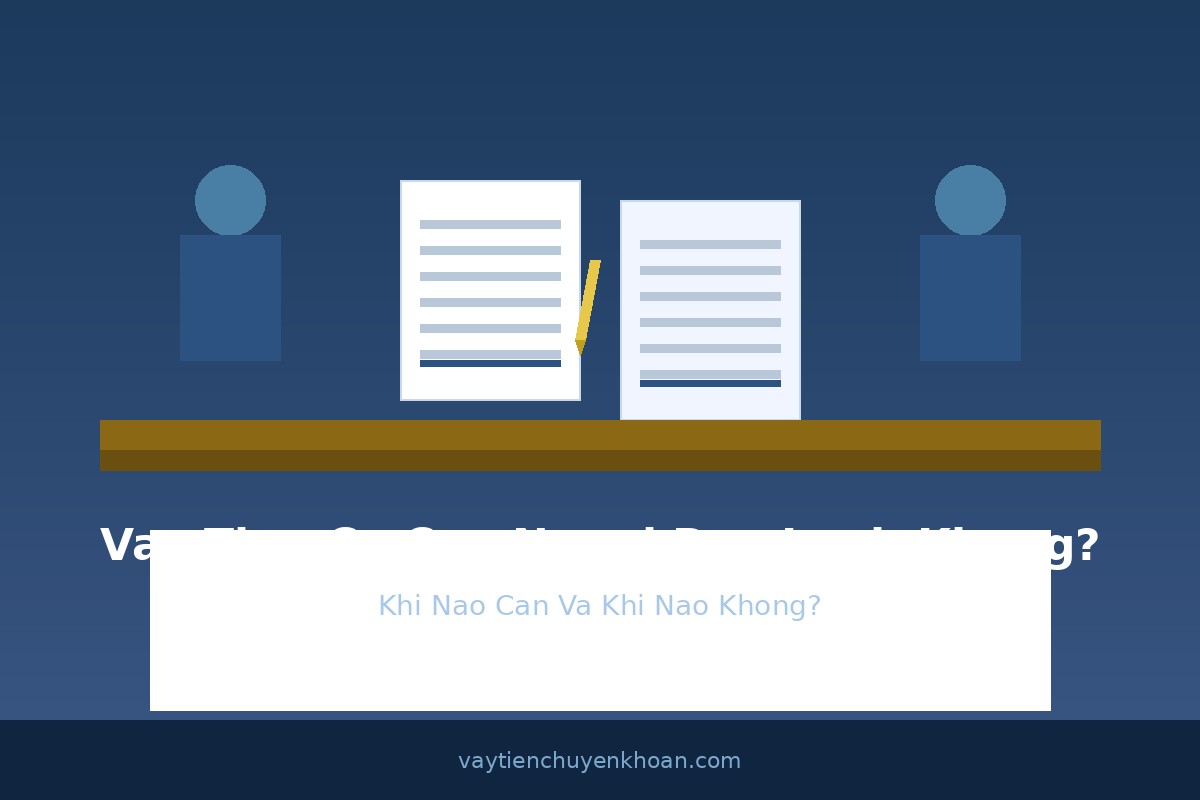 Vay Tiền Có Cần Người Bảo Lãnh Không? Khi Nào Cần Và Khi Nào Không?
