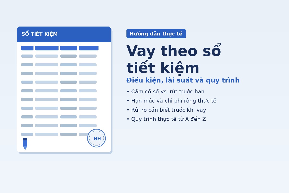 Vay theo sổ tiết kiệm — Điều kiện, lãi suất và quy trình thực tế
