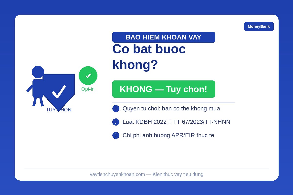 Bảo hiểm khoản vay (credit life insurance) — khi nào cần, khi nào không, chi phí thực tế